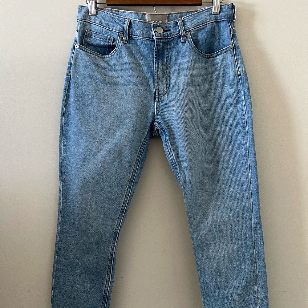 Everlane Mid-Rise Skinny Ankle Jean In Light Wash Size 28